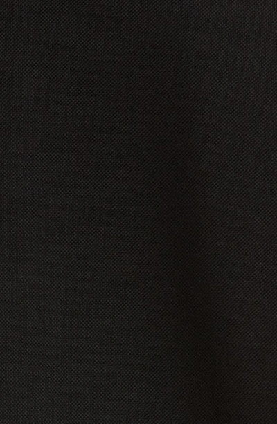 Shop Versace Embroidered Medusa Cotton Piqué Polo In Black