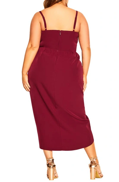 Shop City Chic Sassy Dress In Ruby