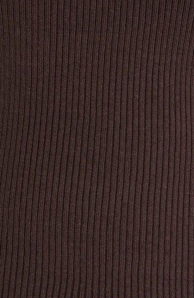 Shop Pacsun Be Mine Heart Cutout Rib Sweater In Seal Brown