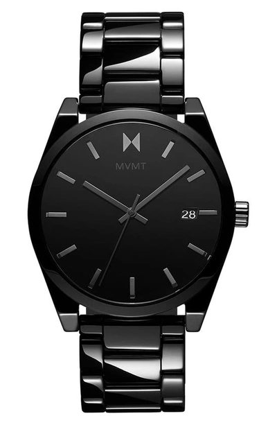 Shop Mvmt Element Ceramic Bracelet Watch, 43mm In Black