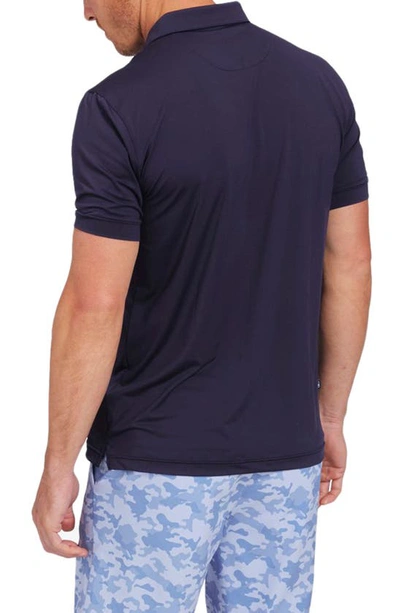 Mizzen + Main Versa Short Sleeve Performance Polo In Navy Solid