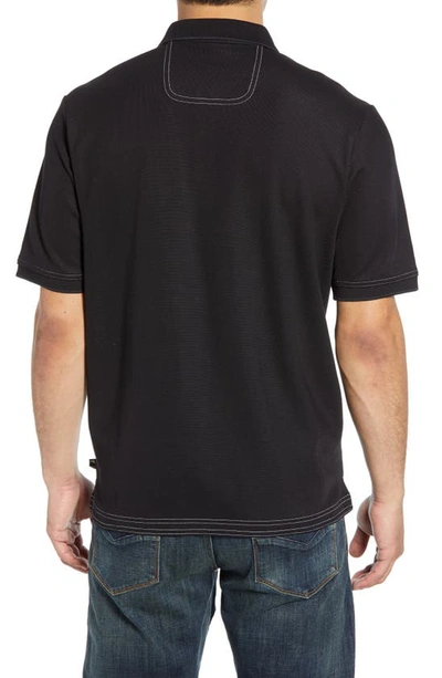 Tommy Bahama Emfielder 2.0 Islandzone Performance Polo In Black