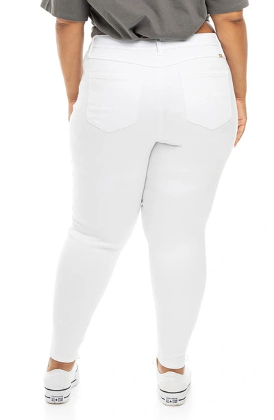 Shop 1822 Denim Butter High Waist Ankle Skinny Jeans In White