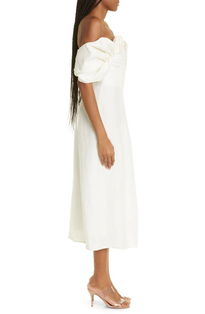 Shop Cult Gaia Muna Off The Shoulder Dress In Off White