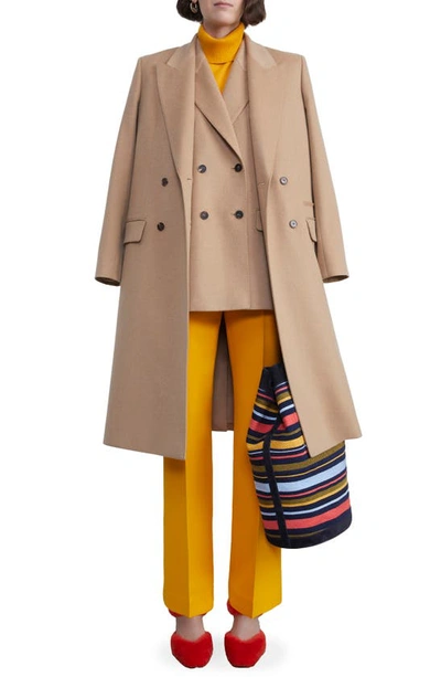 Shop Lafayette 148 Double Breasted Camel Hair Coat
