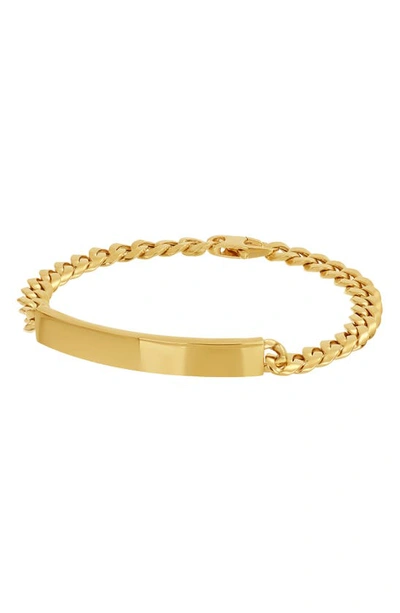Shop Bony Levy 14k Gold Id Bracelet In 14k Yellow Gold