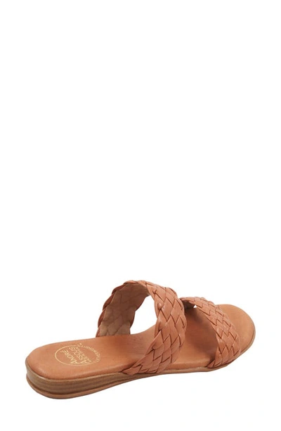 Andre Assous Naria Slide Sandal In Cuero