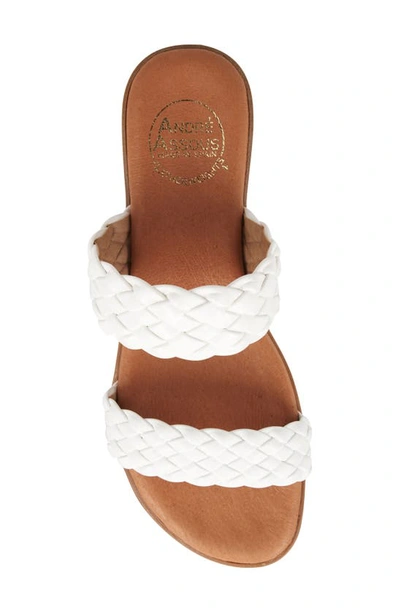Shop Andre Assous Naria Slide Sandal In White