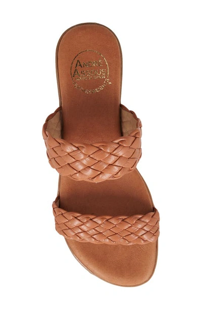 Shop Andre Assous Naria Slide Sandal In Cuero