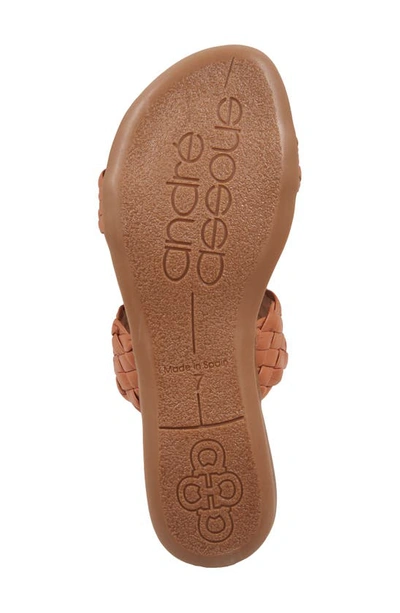 Shop Andre Assous Naria Slide Sandal In Cuero
