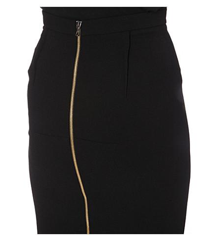 Roland Mouret Arreton Wool-crepe Pencil Skirt In Black | ModeSens