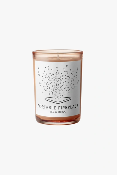 Shop Jonathan Simkhai Portable Fireplace Candle In Rose Metallic
