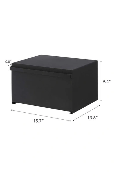 Yamazaki Steel Tower Bread Box In Black