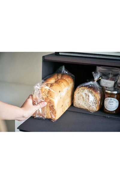 Yamazaki Steel Tower Bread Box In Black