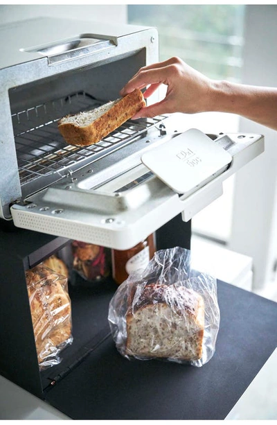 Yamazaki Steel Tower Bread Box In Black