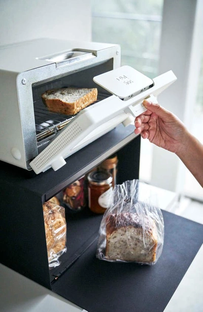 Yamazaki Steel Tower Bread Box In Black