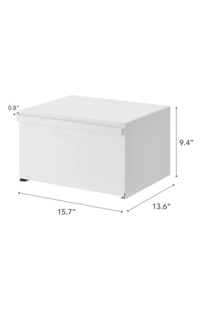 Yamazaki Steel Tower Bread Box In White