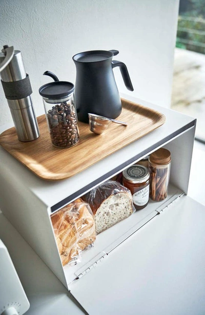 Shop Yamazaki Steel Bread Box In White