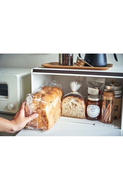 Yamazaki Steel Tower Bread Box In White