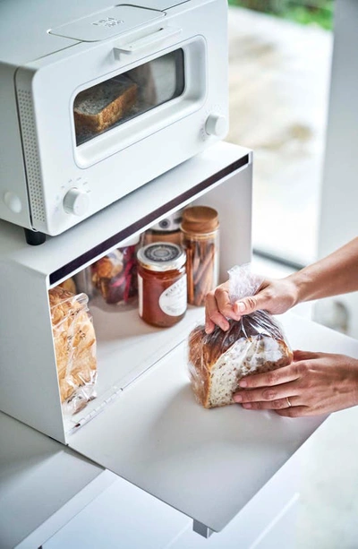 Shop Yamazaki Steel Bread Box In White