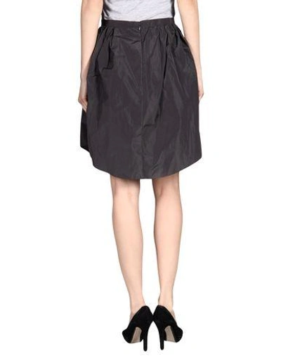 Shop Carven Knee Length Skirt In Lead