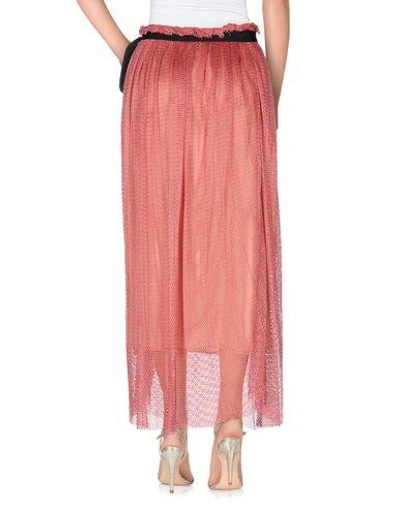 Shop Jucca Maxi Skirts In Pastel Pink