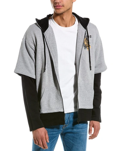 Shop Elevenparis Eleven Paris Zip Jacket In Grey