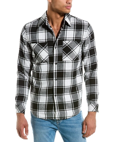 Shop Elevenparis Flannel Shirt In Black
