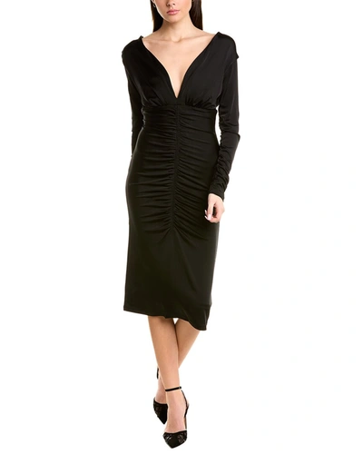 Shop Et Ochs Vivian Midi Dress In Black