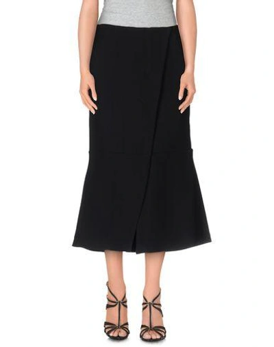 Shop Marni 3/4 Length Skirt In Black