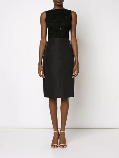 Shop Carolina Herrera Midi Straight Skirt In Blk