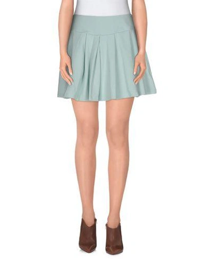 Shop Kai-aakmann Mini Skirt In Turquoise