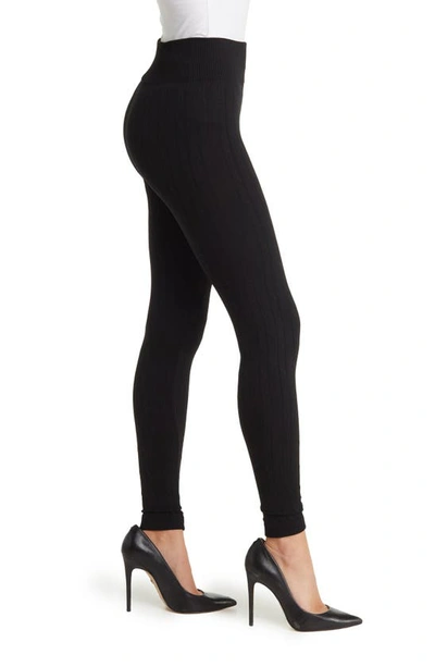 Hue Active Pep Talking Skimmer Pocket Performance Leggings In Black