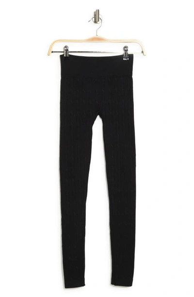 Hue Active Pep Talking Skimmer Pocket Performance Leggings In Black