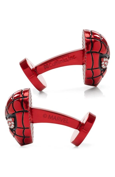 Shop Cufflinks, Inc 3d Spider-man Cuff Links In Red