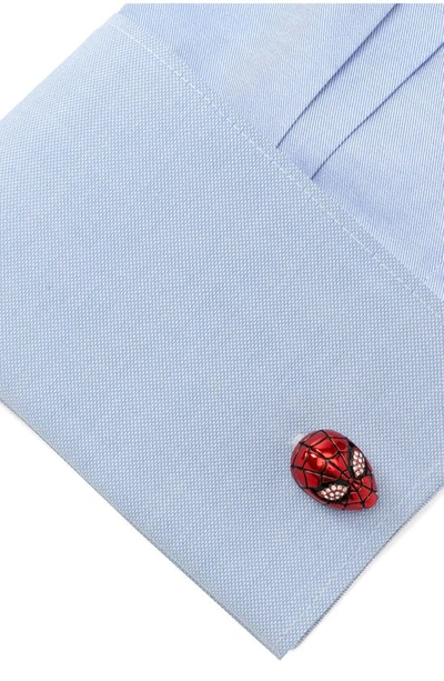 Cufflinks, Inc 3d Spider-man Cuff Links In Red