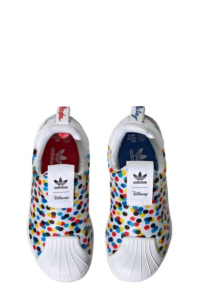 Shop Adidas Originals X Disney Superstar 360 Sneaker In White/ Black/ Vivid Red