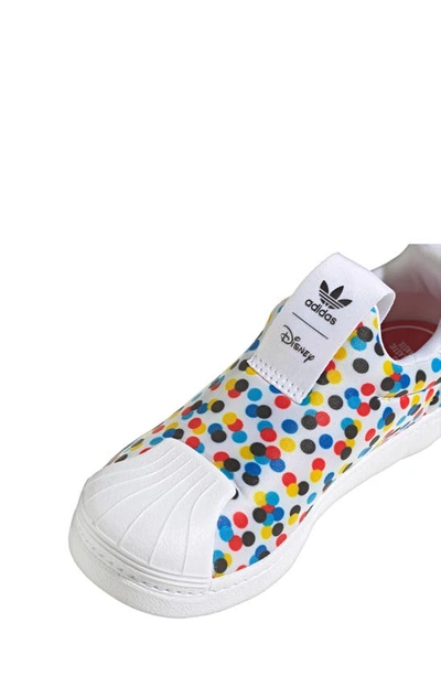 Shop Adidas Originals X Disney Superstar 360 Sneaker In White/ Black/ Vivid Red
