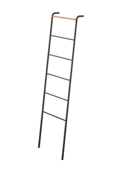 Shop Yamazaki Leaning Ladder Rack Hanger In Black