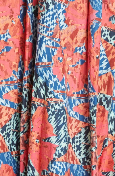 Shop Ulla Johnson Olympia Floral Cotton Sundress In Flamingo