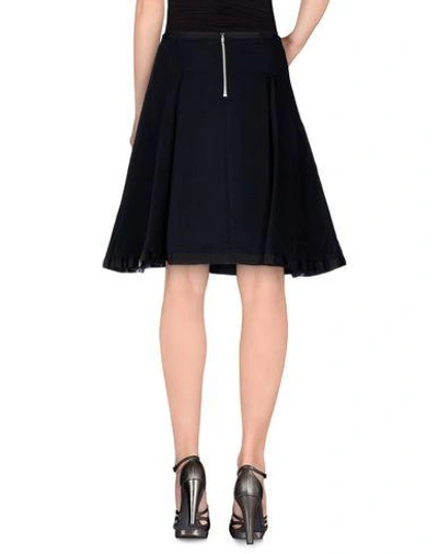 Shop Sacai Luck Knee Length Skirt In Dark Blue