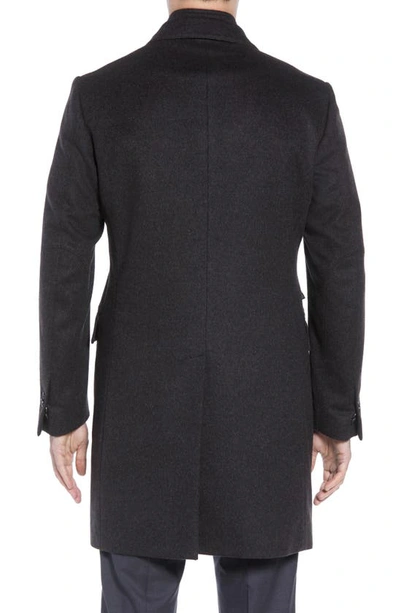 Corneliani Char Id Topcoat In Charcoal