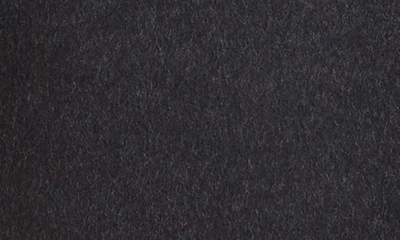 Shop Corneliani Solid Wool Topcoat With Bib Inset In Charcoal