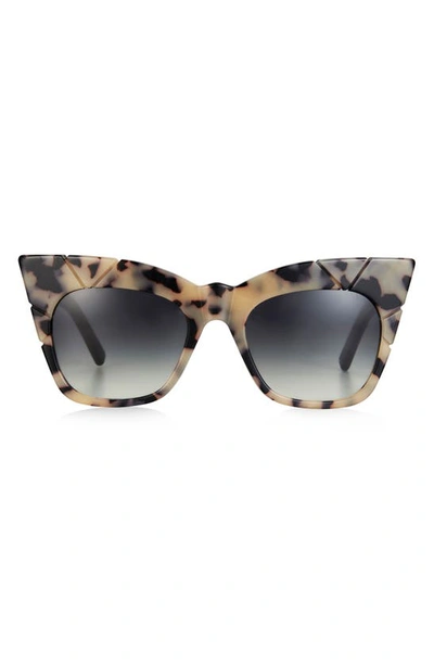 Shop Pared Kohl & Kaftan 51.5mm Gradient Cat Eye Sunglasses In Cookies