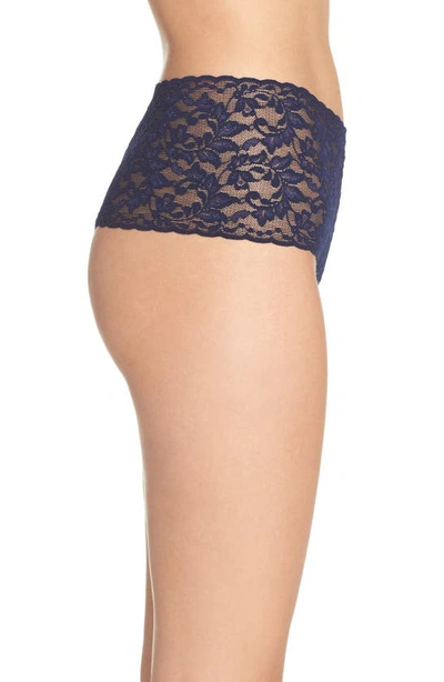 Shop Hanky Panky Retro High Waist Thong In Navy