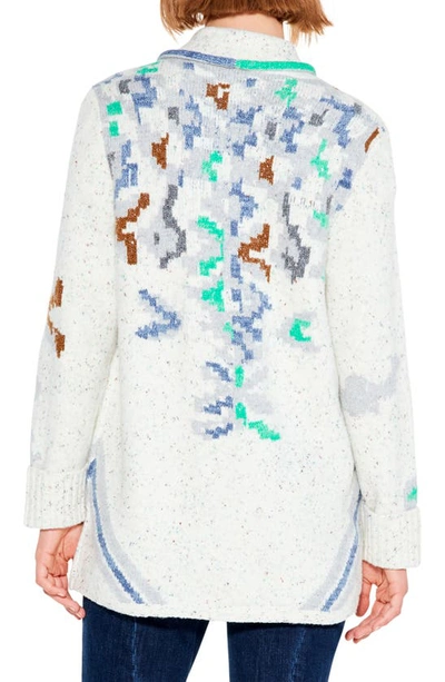 Nic + Zoe Cold Moon Cotton Blend Cardigan In Neutral Multi