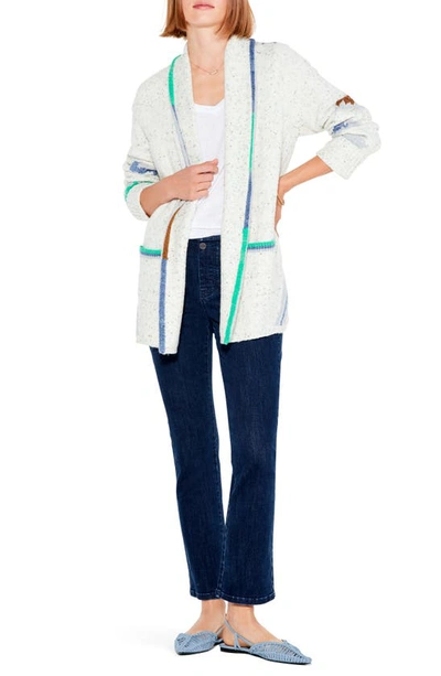 Nic + Zoe Cold Moon Cotton Blend Cardigan In Neutral Multi