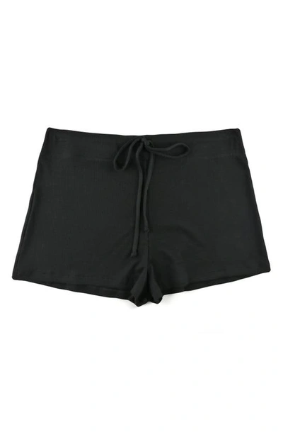 Shop Hanky Panky Eco Rx™ Lounge Shorts In Black