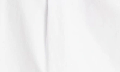 Shop Alaïa Hooded Long Sleeve Cotton Poplin Bodysuit In Blanc