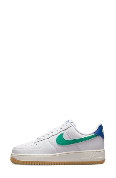 Shop Nike Air Force 1 '07 Sneaker In White/ Green/ Royal/ Sanddrift